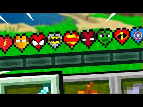 Minecraft But There Are Superhero Hearts