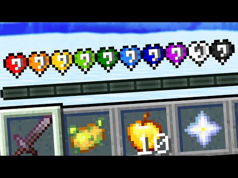 Minecraft but there's Lucky Custom Hearts