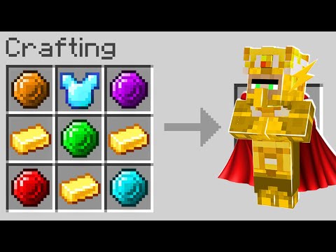 Minecraft But You Can Craft Super Villagers