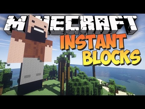 Minecraft: INSTANT STATUES, SCHEMATICS & MORE – Instant Blocks Mod Showcase