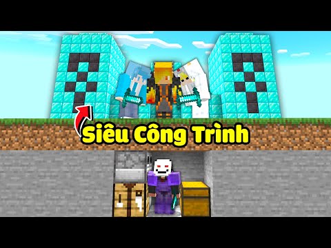 Minecraft Kẻ Săn Người, Nhưng Mình Chế Tạo Siêu Công Trình