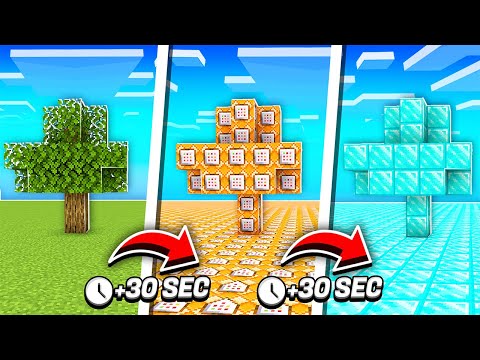 Minecraft MAIS le monde se transforme toutes les 30 secondes !