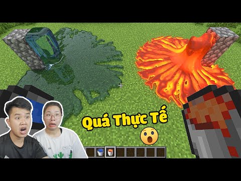 Minecraft, Nhưng Nó SIÊU THỰC TẾ TỚI KHÔNG TƯỞNG Khiến bqThanh và Ốc Giật Mình ???