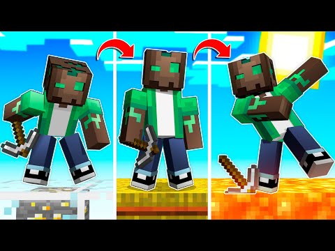 MINECRAFT pero EL SUELO CAMBIA CADA 60 SEGUNDOS! 😱⏱ TROLEROTUTOS MINECRAFT ALEATORIO