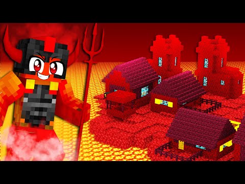 Minecraft PERO ENCONTRAMOS la ALDEA del INFIERNO 😈😱 INVICTOR MINECRAFT