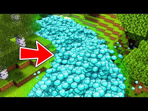 MINECRAFT pero LOS RIOS son de MINERALES 😱