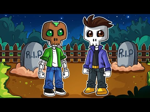 MINECRAFT pero NOS CONVERTIMOS EN ESQUELETOS! 😱💀