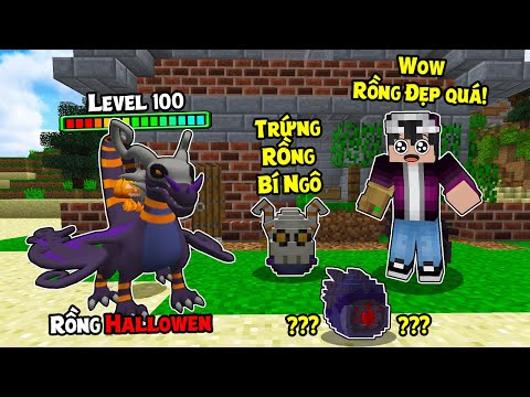 MINECRAFT SIÊU BÍ KÍP LUYỆN RỒNG – TẬP 1 | RỒNG HALLOWEN CỰC ĐẸP CẤP 100 VÀ TRỨNG RỒNG BÍ NGÔ KÌ LẠ