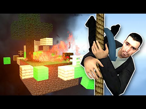Minecraft Skyblock but in Gmod ruined by TORNADO! – Garry's Mod Gameplay