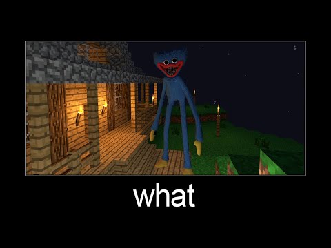 Minecraft wait what meme part 144 (realistic huggy wuggy)