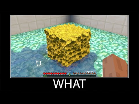 Minecraft wait what meme part 44 Realistic sponge and water