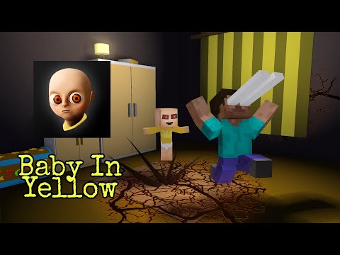 Monster School : Baby In Yellow Horror Game Challenge – Minecraft Animation