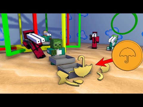 Monster School : SQUID GAME HONEYCOMB CANDY CHALLENGE – Minecraft Animation