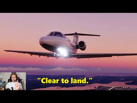 Most Beautiful Approach I’ve Ever Flown (with ATC) – Microsoft Flight Simulator
