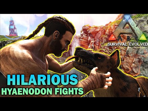 Most Hilarious Episode Where RON Got Attacked By Hyaenodon | Ark : Survival Evolved