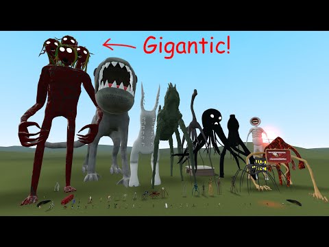 NEW ALL TREVOR HENDERSON CREATURES SIZE COMPARISON!! UPDATED 2021! Garry's Mod [and Leovincible]