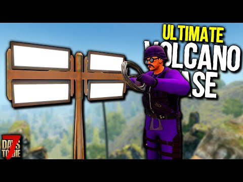 New Unique Lights for some EXTRA BASE CLASS! – 7 Days to Die: Super Villain Volcano Base Pt 6
