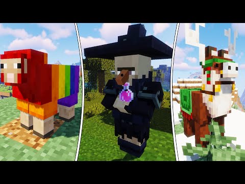Những Sinh Vật Tuyệt Vời Bị Mojang Loại Bỏ Khỏi Minecraft, Phù Thủy Tối Thượng, Cừu 7 Màu, Bò Nâu