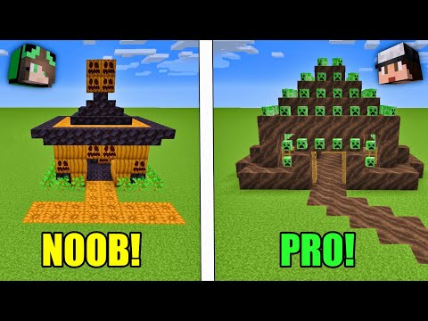 NOOB VS PRO ΣΠΙΤΙ ΜΕ 3 ΤΥΧΑΙΑ ΜΠΛΟΚΣ MINECRAFT FAMOUS GAMES