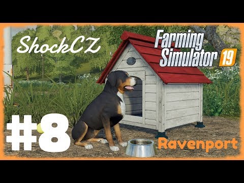 NOVÁ SEČKA A PES ! | Farming Simulator 19 | #8 | Ravenport