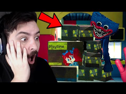 O QUE ACONTECE SE ENCHERMOS DE CAIXAS O HUGGY WUGGY ?? *SEGREDO ESCONDIDO* – Poppy Playtime