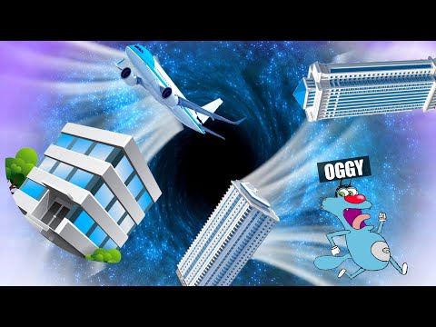 Oggy Eat All Universe In Hole.io | With Jack | Rock Indian Gamer |