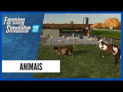 Os ANIMAIS de Fazenda do FARMING SIMULATOR 22