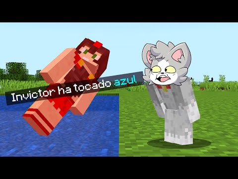 Paso MINECRAFT pero NO PUEDO TOCAR EL COLOR AZUL 🔵☠️ Invictor Y Acenix 😂