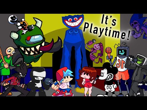 “PLAYTIME” But Everyone Sings It (Huggy Wuggy & Poppy) | FNF Animation