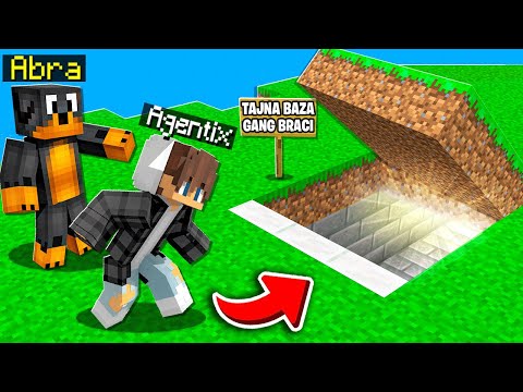 POKAZAŁEM AGENTIX TAJNĄ BAZĘ GANGU BRACI w Minecraft! 😱 (był w szoku)