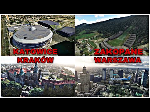 Polska w Microsoft Flight Simulator 2020