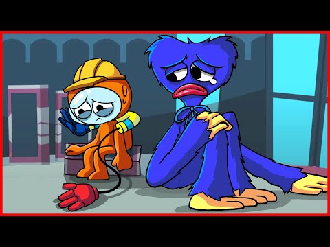 (POPPY PLAYTIME) HUGGY WUGGY IS SO SAD WITH ENGINEER | OGG animation