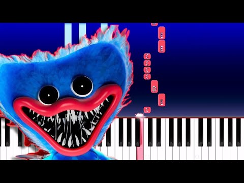 Poppy Playtime – Huggy Wuggy (Piano Tutorial)