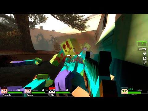 QUÉ PASARÍA si MINECRAFT fuese un JUEGO de DISPAROS (Left 4 Dead 2)