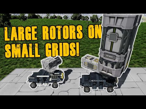 Quick Tips: Large Rotor Heads on Small Grids – Space Engineers