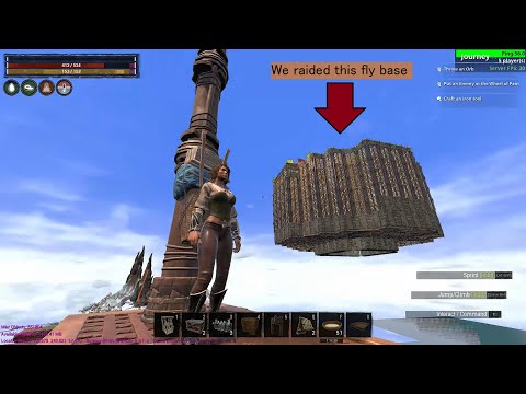 Rading the Flying Base on official 1111 – Conan Exiles