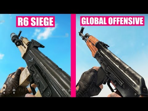 Rainbow Six Siege vs Counter-Strike Global Offensive Weapons Comparison