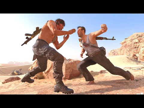 Rambo vs Die Hard (Sylvester Stallone vs Bruce Willis) – COD Black Ops: Cold War All Takedowns