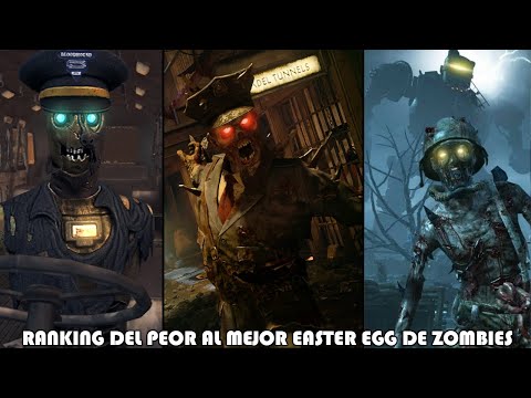 RANKING DE LOS EASTER EGGS DE ZOMBIES "DEL PEOR AL MEJOR" | CALL OF DUTY ZOMBIES