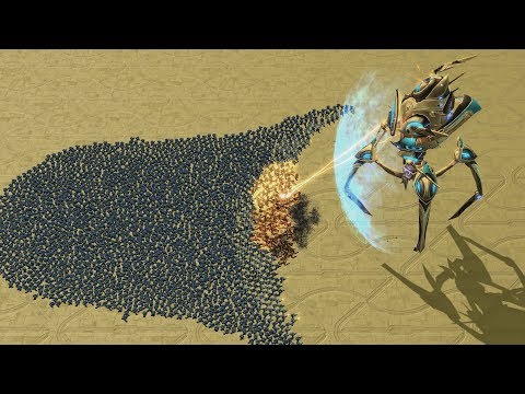 REAL Size COLOSSUS vs 3000 MARINES – Starcraft 2 MASSIVE Battles