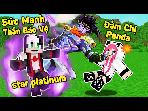 REDHOOD THỬ THÁCH 24H TRIỆU HỒI VỆ THẦN TROLL CHỊ PANDA TRONG MINECRAFT*REDHOOD SỞ HỮU SỨC MẠNH JOJO