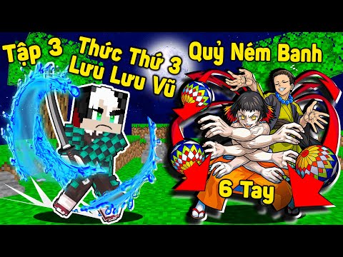 REDHOOD THỬ THÁCH SINH TỒN THANH GƯƠM DIỆT QUỶ TẬP 3 TRONG MINECRAFT*MỀU CHIẾN ĐẤU VỚI QUỶ NÉM BÓNG