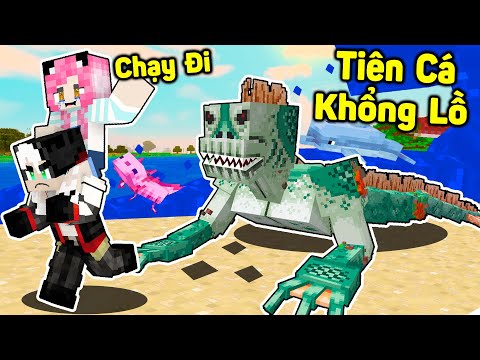 REDHOOD THỬ THÁCH TRỐN KHỎI PHÒNG THÍ NGHIỆM QUÁI VẬT TRONG MINECRAFT*MỀU PHÁT HIỆN TIÊN CÁ KHỔNG LỒ