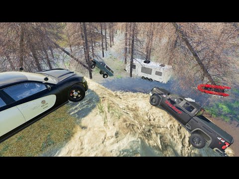 Rescuing lost campers from deadly swamp | Farming Simulator 19 camping and mudding