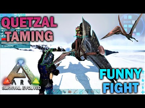 RON Got Into Fight With Other Server Member While Taming Quetzal | ARK : Survival Evolved