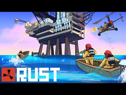 Rust – FIGHTING for OIL RIG CONTROL (Trio Survival)