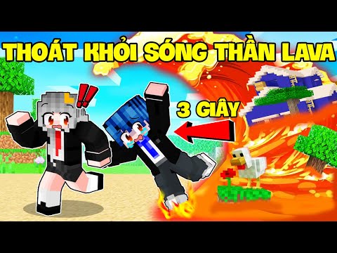 Sammy Và Phong Cận Thử Thách 24H Thoát Khỏi SÓNG THẦN LAVA Siêu Khó Trong Minecraft