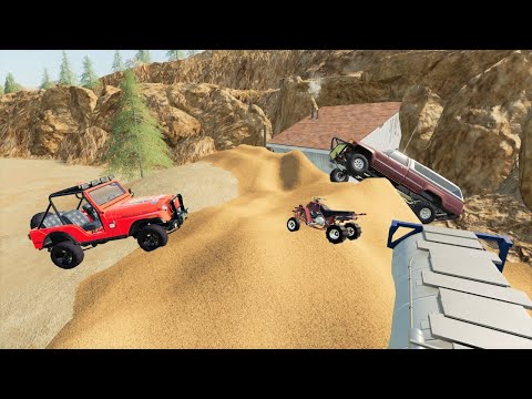 Saving campers stranded in desert after sand storm | Farming Simulator 19 camping