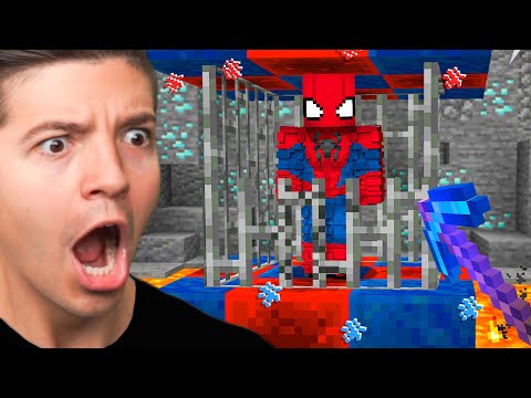 Saving SPIDERMAN in Minecraft!