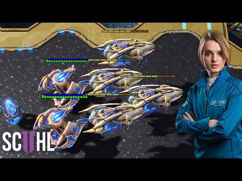 Scarlett Switches to Protoss in a Starcraft 2 Tournament